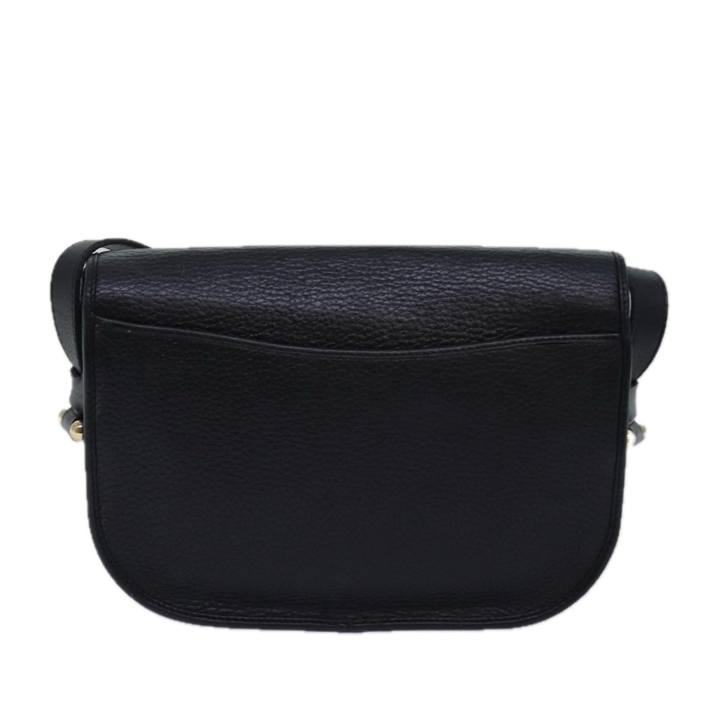 Christian Dior Shoulder Bag Leather Black Auth bs14945 - Picture 2 of 16